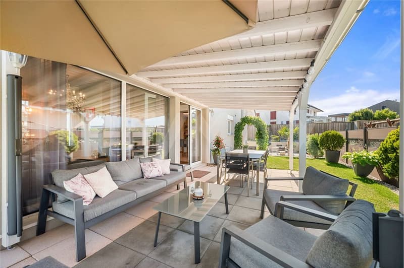 Coup de cur à Chénens : villa lumineuse, jardin d'hiver chauffé et terrasse plein sud ! (8)