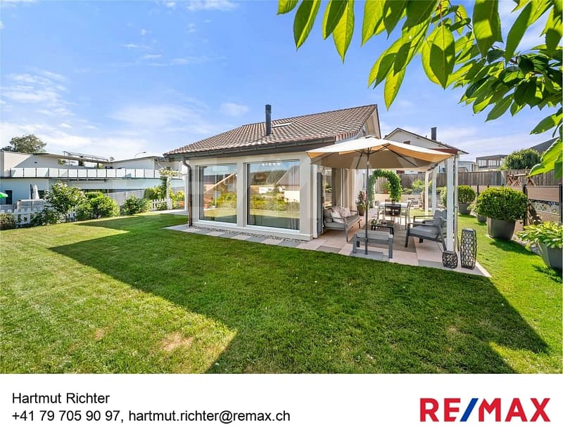 Coup de cur à Chénens : villa lumineuse, jardin d'hiver chauffé et terrasse plein sud ! (1)