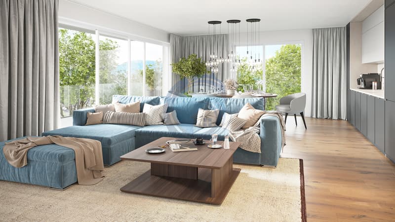 BEL APPARTEMENT DE 4.5 PIÈCES NEUF AU REZ-DE-CHAUSSÉE AVEC JARDIN (7)