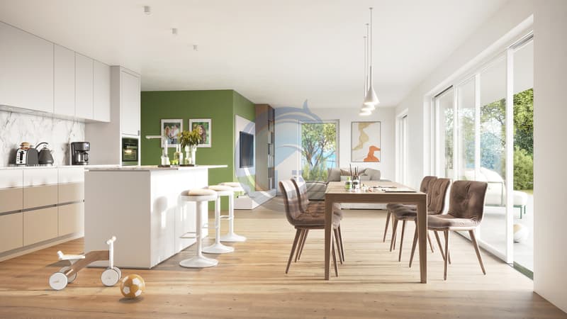 BEL APPARTEMENT DE 4.5 PIÈCES NEUF AU REZ-DE-CHAUSSÉE AVEC JARDIN (6)