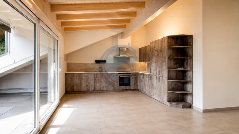 CHARMANT APPARTEMENT 4,5 PCES AU DERNIER ETAGE - LIBRE DE SUITE (6)
