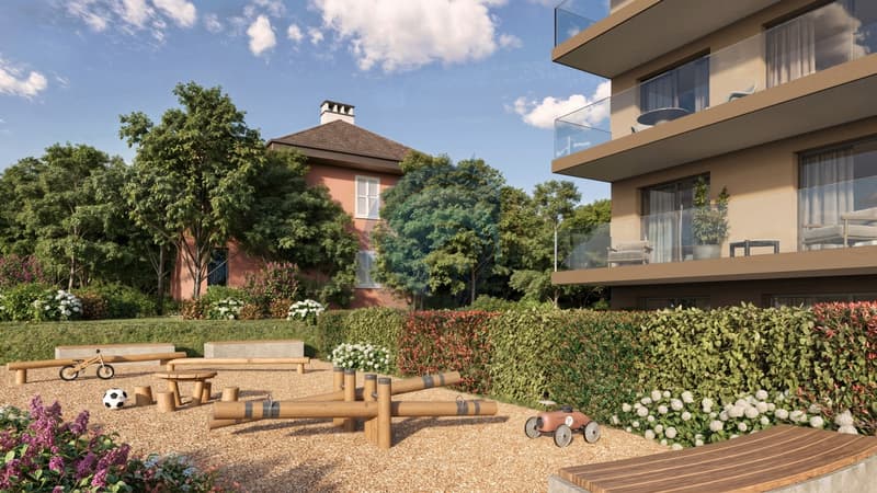 BEL APPARTEMENT DE 4.5 PIÈCES NEUF AU REZ-DE-CHAUSSÉE AVEC JARDIN (4)