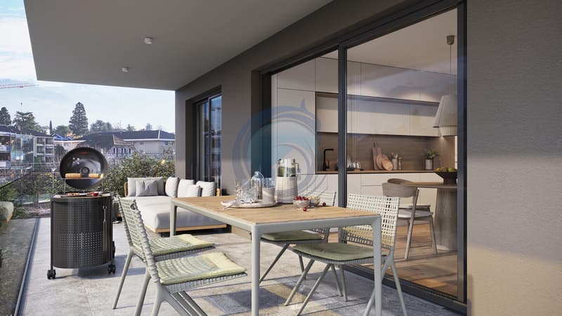 BEL APPARTEMENT DE 4.5 PIÈCES NEUF AU REZ-DE-CHAUSSÉE AVEC JARDIN (11)