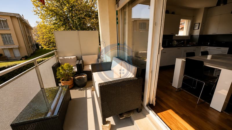 BEL APPARTEMENT D'ANGLE DE 3 PCES AVEC BALCON-PROCHE DES RIVES DU LAC (9)