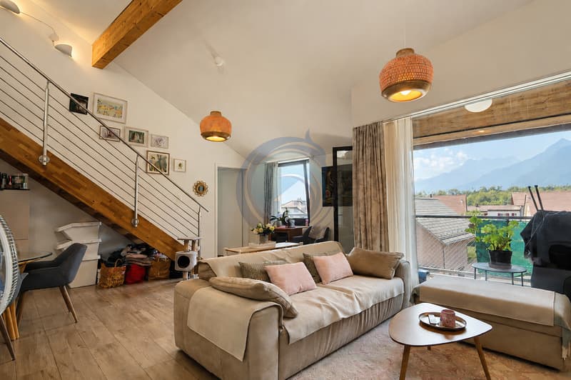 SUPERBE DUPLEX TRAVERSANT DE 4,5 PIÈCES LUMINEUX ET PLEIN DE CHARME (2)