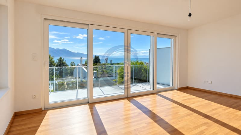 VILLA JUMELÉE AVEC VUE PANORAMIQUE SUR LE LAC ET JARDIN PRIVATIF (9)