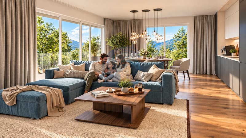 BEL APPARTEMENT DE 4.5 PIÈCES NEUF AU REZ-DE-CHAUSSÉE AVEC JARDIN (11)