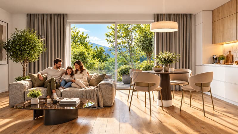 BEL APPARTEMENT DE 4.5 PIÈCES NEUF AU REZ-DE-CHAUSSÉE AVEC JARDIN (7)