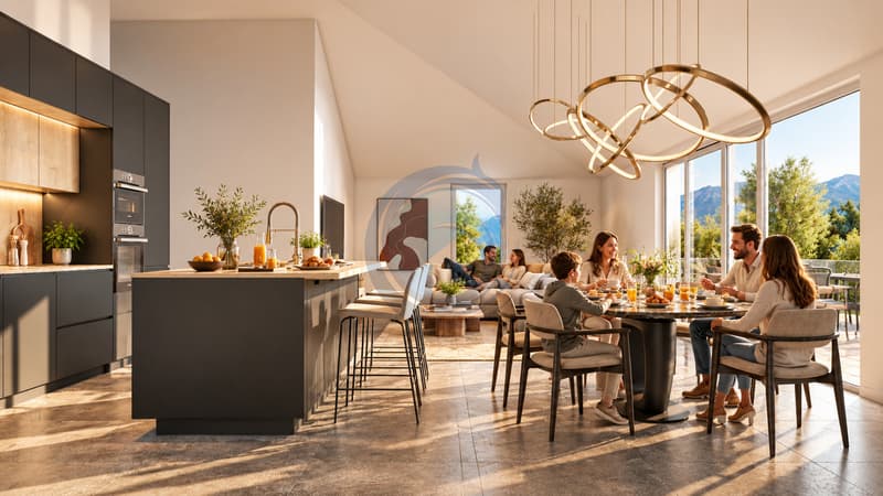 BEL APPARTEMENT DE 4.5 PIÈCES NEUF AU REZ-DE-CHAUSSÉE AVEC JARDIN (4)
