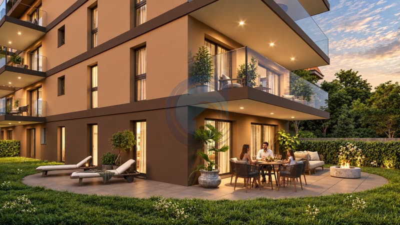 BEL APPARTEMENT DE 4.5 PIÈCES NEUF AU REZ-DE-CHAUSSÉE AVEC JARDIN (10)