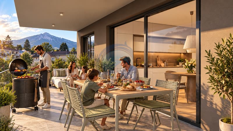 BEL APPARTEMENT DE 4.5 PIÈCES NEUF AU REZ-DE-CHAUSSÉE AVEC JARDIN (2)