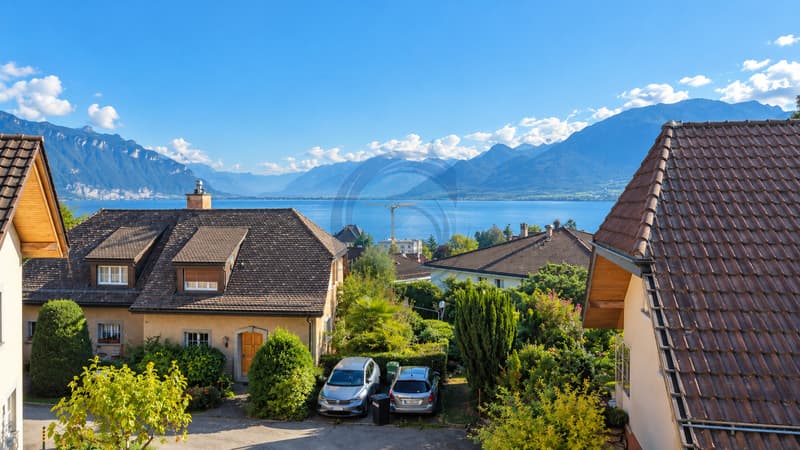 CHARMANTE VILLA INDIVIDUELLE "VAUDOISE" AVEC JARDIN ET VUE SUR LE LAC (2)