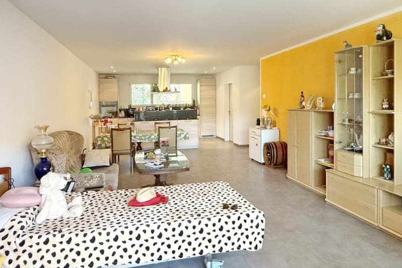 42 m2 grosser Bereich Wohnen/Essen/Kochen
