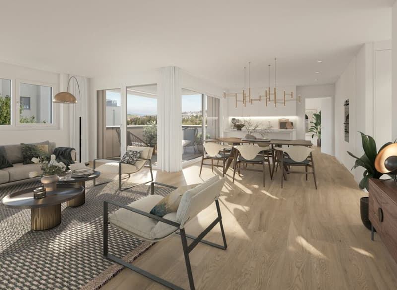 NEUBAU - EG-Wohnung mit Sicht ins Grüne (3)