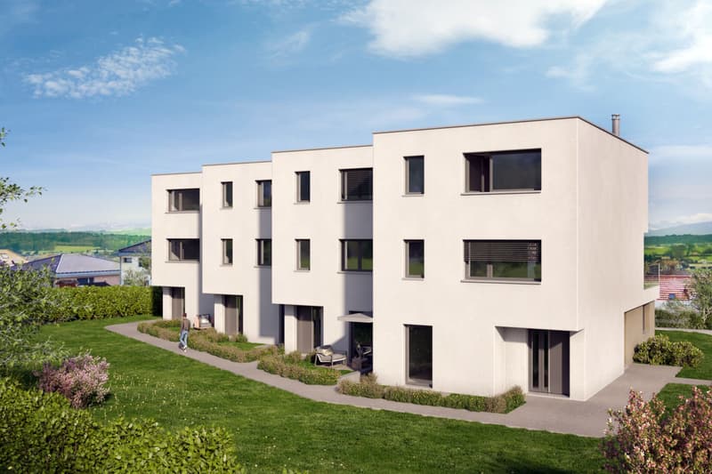 Neubau: Exklusive 4.5-Zimmer Wohnung mit grosser Terrasse und privatem Sitzplatz (7)