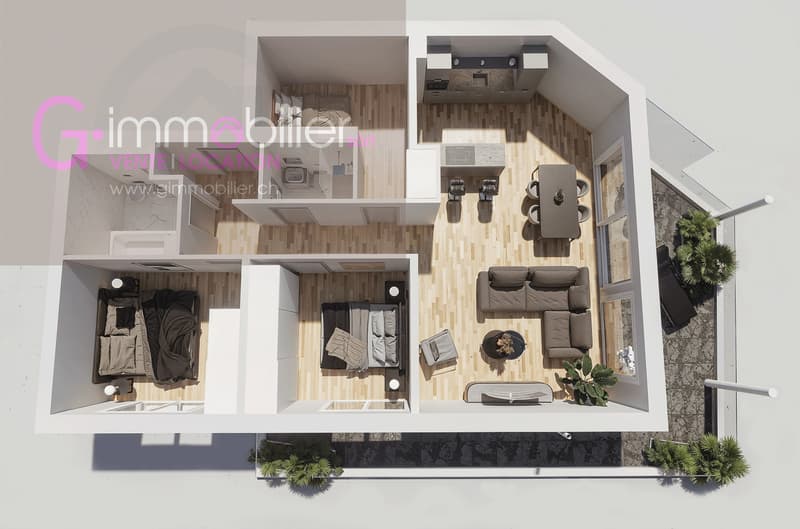 Monthey- nouvelle construction - 4.5 pièces de 121m2 au 2ème étage (3)