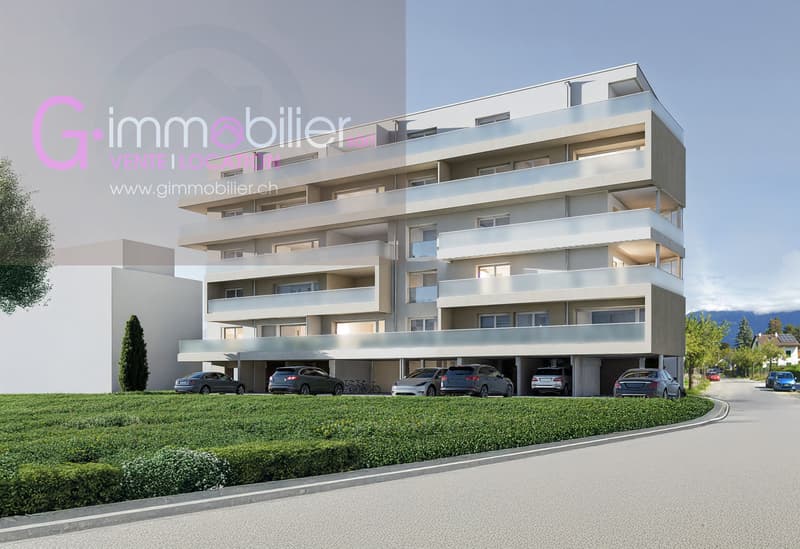 A vendre à Monthey, 3,5 pièces de 104m2 au 1 er étage (2)