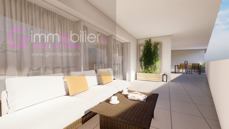 Nouvelle construction à Monthey -Appartements contemporains au coeur du quartier sous gare (2)