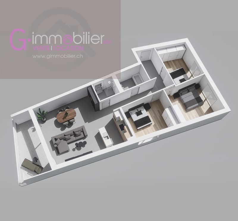 Nouvelle construction à Monthey -Appartements contemporains au coeur du quartier sous gare (4)