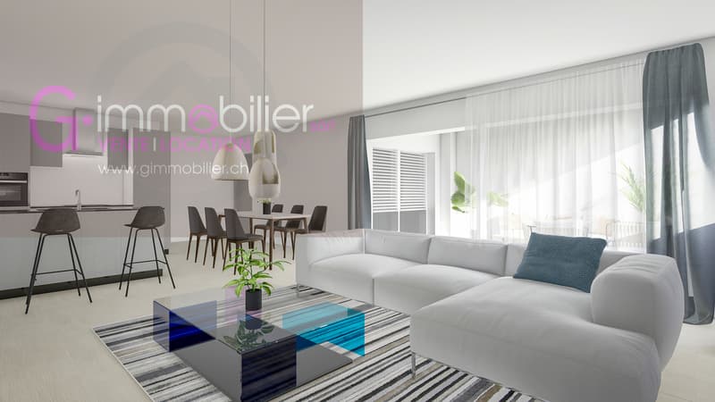 Appartement de 2,5 pièces de 80m2 au 1er étage avec loggia de 13m2 (2)