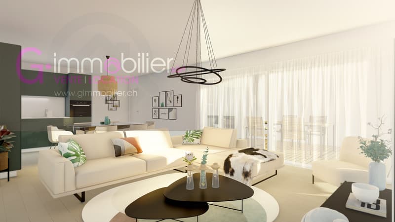 Appartement rez-de-chaussée 3.5 pièces de 127 m2 avec jardin de 82 m2 (1)