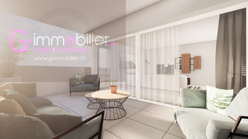 Appartement 2,5 pièces neuf de 80 m2 au 3ème étage à Monthey (1)