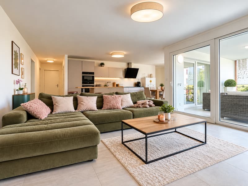 Magnifique appartement contemporain avec vastes terrasses et jardin privatif (1)