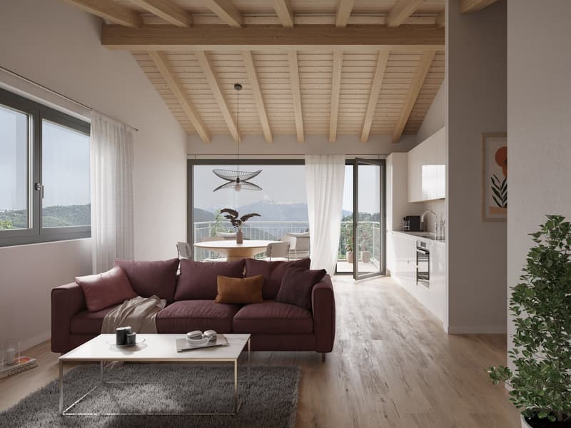 Ayent villa contigue en duplex de 4,5 pièces avec vue panoramique (1)