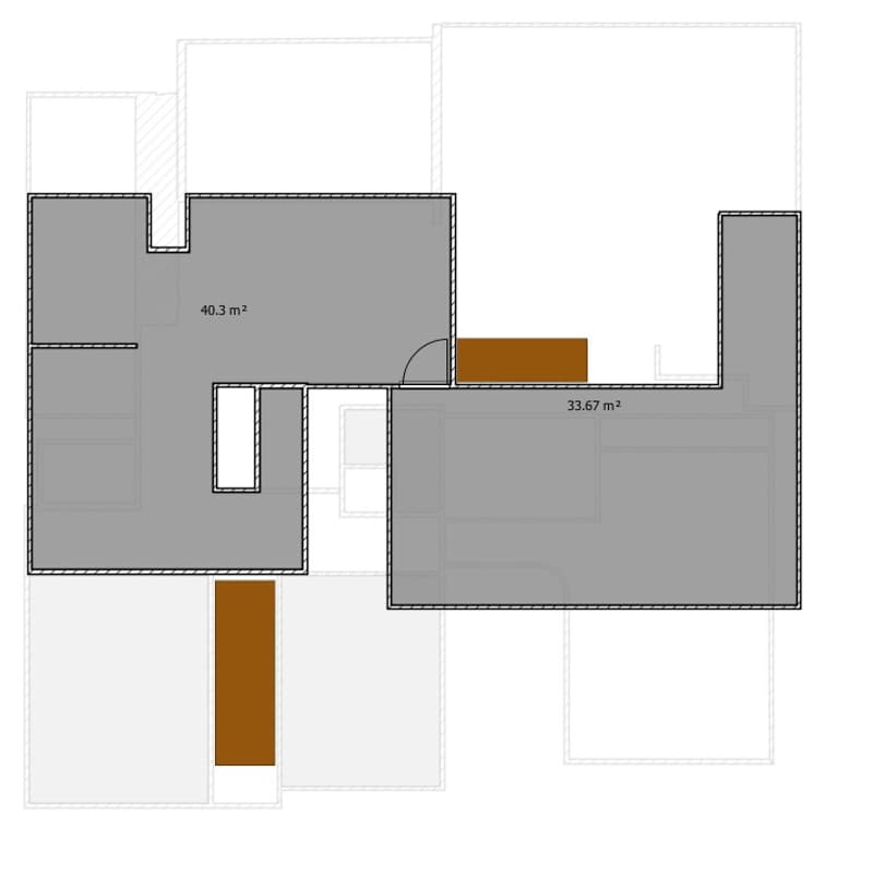 2 bedrooms, kitchen, living room, bathroom, balcony