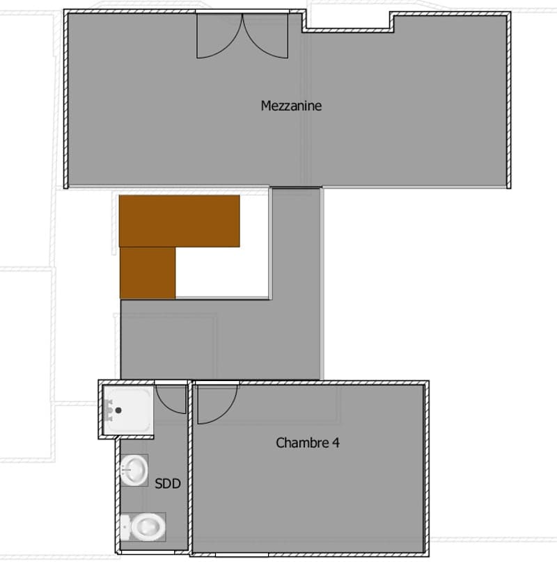 Mezzanine, Chambre 4, SSD