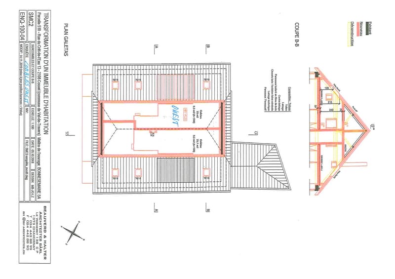 Main floor plan with various rooms, including living room, kitchen, bedrooms, and bathrooms. Also includes a basement with a garage and storage areas.