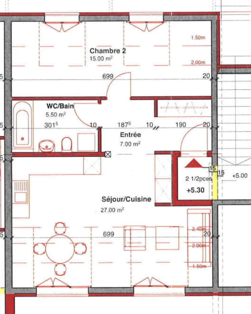 PORTALBAN - CH. DES GREVES 2C - APPARTEMENT 2.5 PIECES AU 2EME ETAGE (3)
