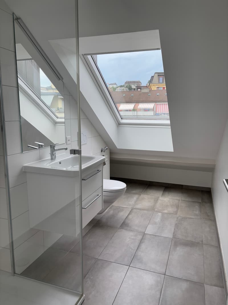 Magnifique appartement en attique moderne avec balcon - Sous gare - Vue sur le lac et ville (10)