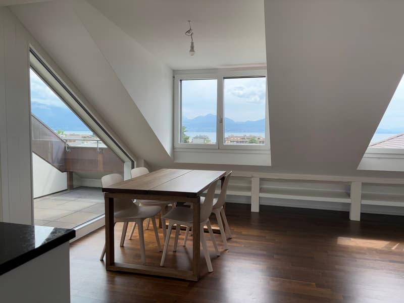 Magnifique appartement en attique moderne avec balcon - Sous gare - Vue sur le lac et ville (4)