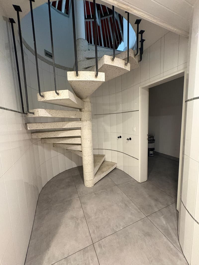 Treppen zu Toiletten