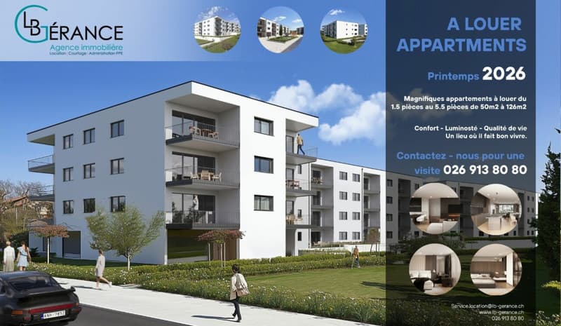 Appartement neuf de 3.5 pièces au 2ème étage à Farvagny (9)