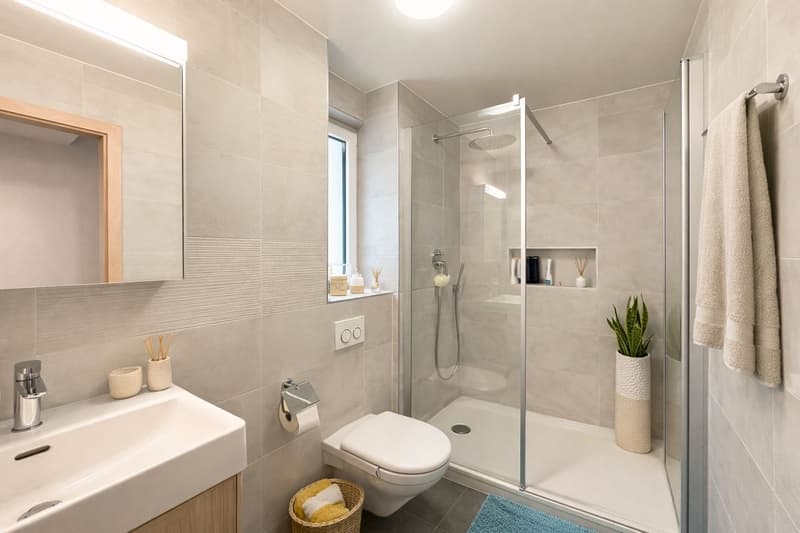 Salle de douche du rez-de-chaussée