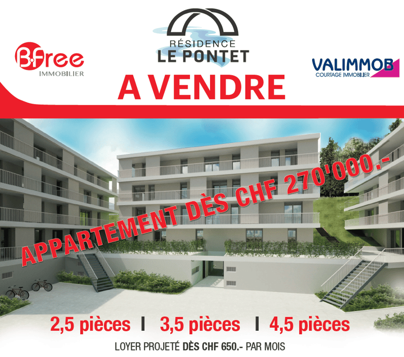 3-story apartment building with balconies, parking spaces, and landscaped outdoor areas