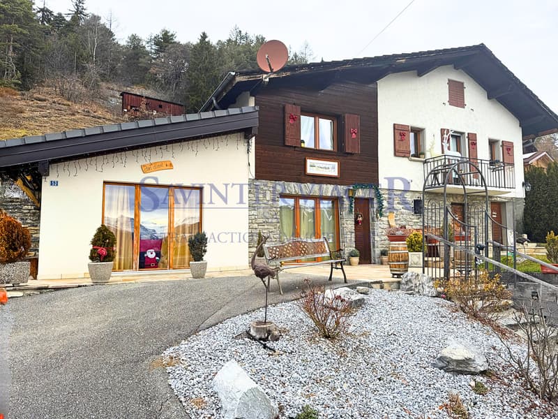 Savièse, Chalet rustique avec une magnifique vue - Viager occupé (8)
