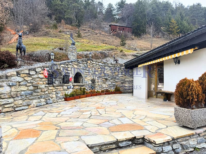 Savièse, Chalet rustique avec une magnifique vue - Viager occupé (4)