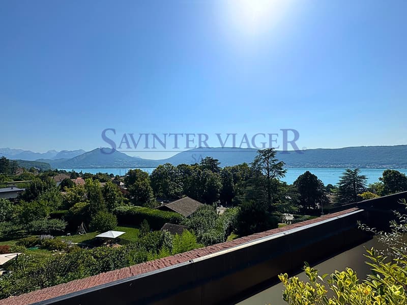 Villa sur les toits. Terrasse de 60m2. Vue lac 180. VIAGER. (8)