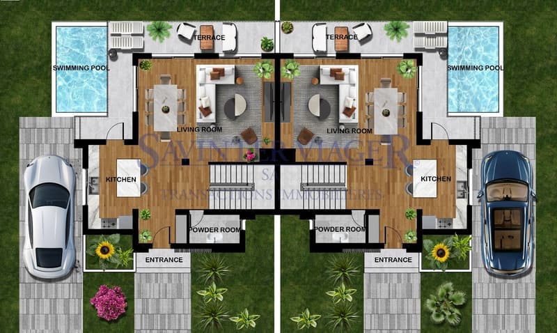 Maison de ville dans un complexe résidentiel à Chypre du Nord (10)