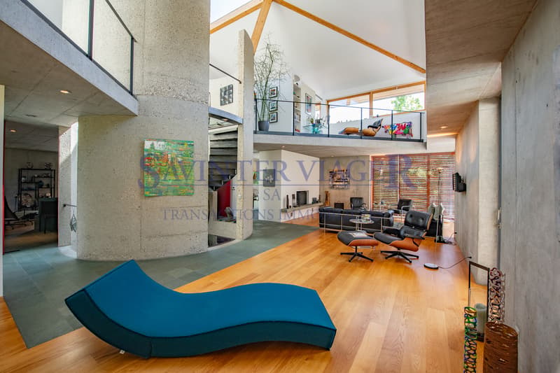 Une signature architecturale face au Léman - Vente en Viager (2)