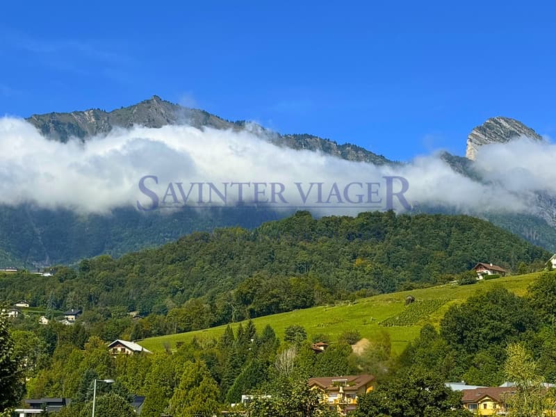 Albertville-centre. T4 traversant, 2 balcons. Viager (4)