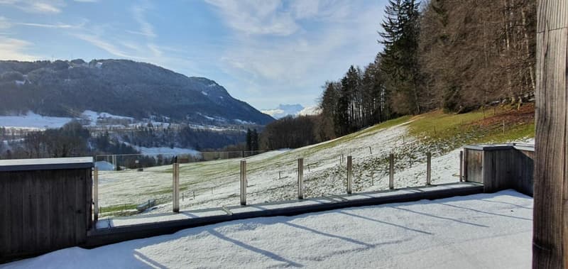 Superbe maison d'architecte à vendre à Châtel-St-Denis avec vue panoramique (1)