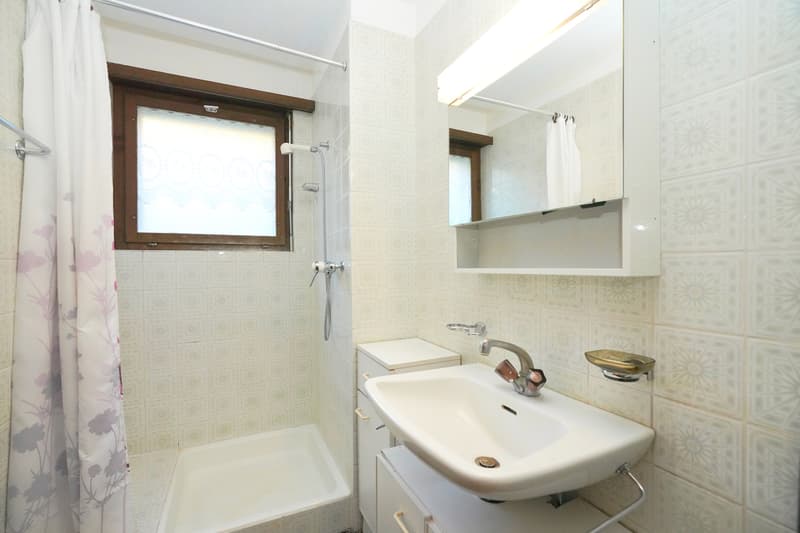 Salle d'eau avec douche