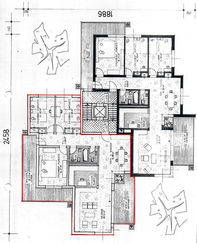 Plan de l'appartement