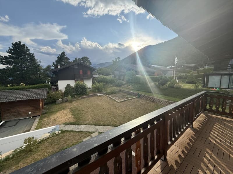 Balcon vue sur jardin