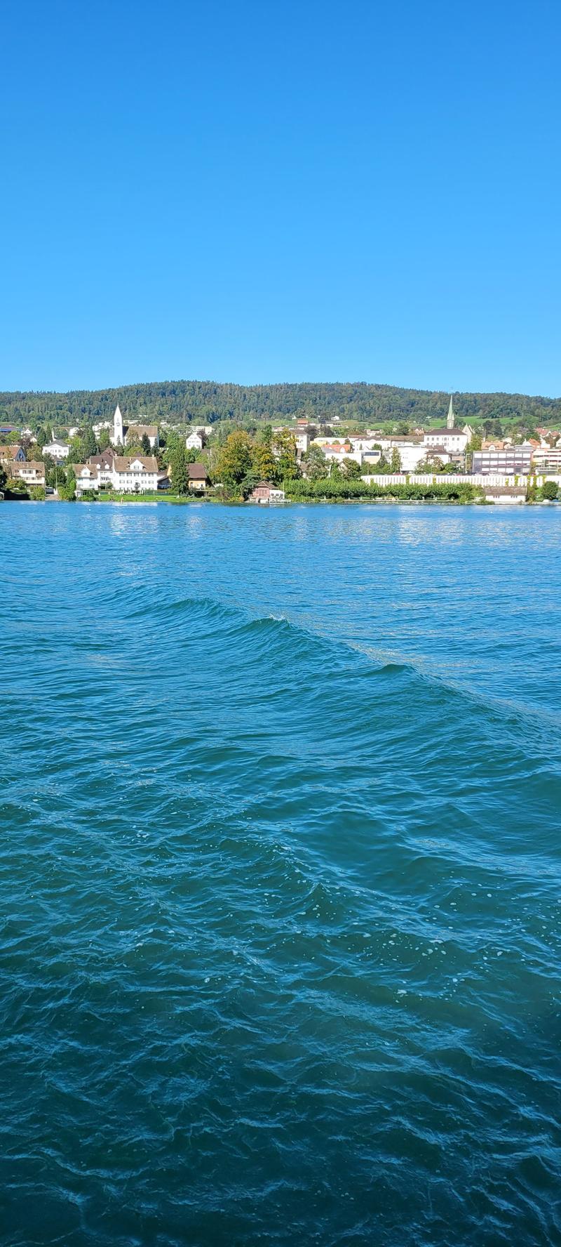 utsikten på Männedorf fra Deres yacht eller fra en offentlig skip