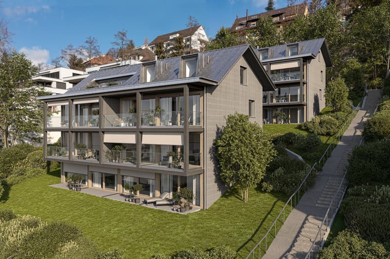 Erstvermietung  - Gartenwohnung mit Aussicht auf Zürich (1)